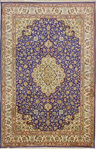 Nain Trading Kaschmir Seide 281x184 Orientteppich Teppich Grau Handgeknüpft Indien