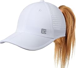 GADIEMKENSD Sports Hat for Women with One Big Hole Ponytail Baseball Cap Running Cap with Ponytail Hole Unstructured Design Foldable Lightweight