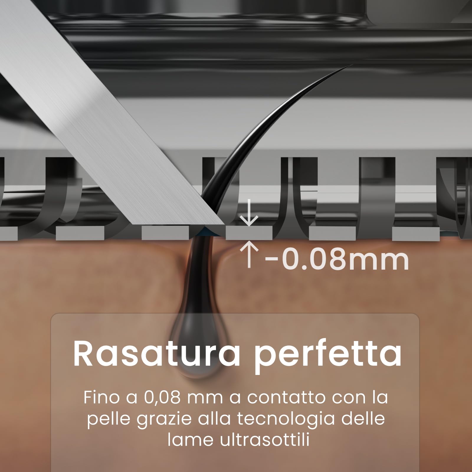 SweetLF Rasoio Elettrico Uomo,Regolabarba con Testine Rotanti 4D, Rasoio Ricaricabile Wet & Dry con Display LED, Rasatura Impermeabile IPX7 Blu Navy (Blu)