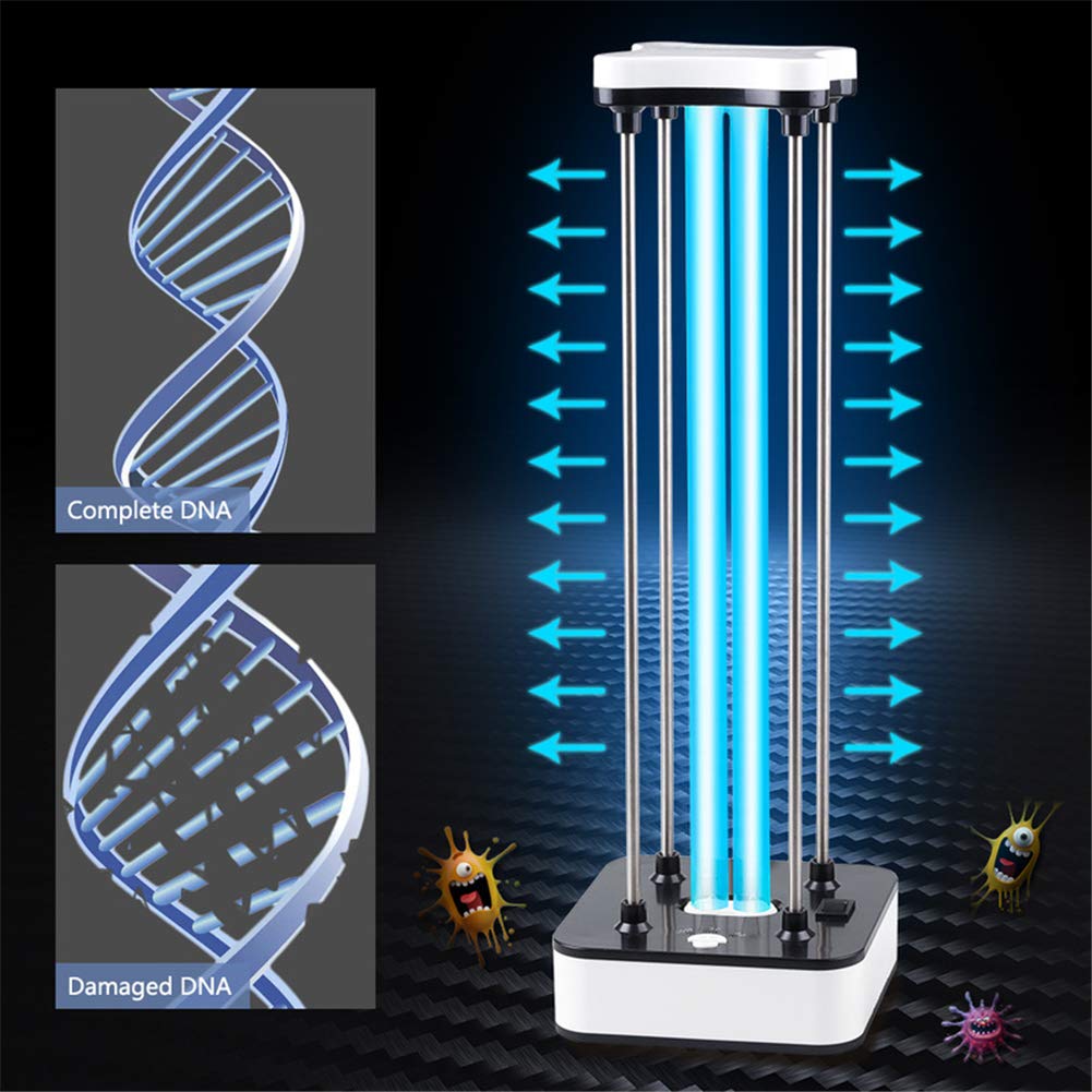 36W UV Esterilizador, lámpara ultravioleta portátil, reloj programador a distancia de control de ozono UVC cuarzo de luz para Mejorar mascotas en