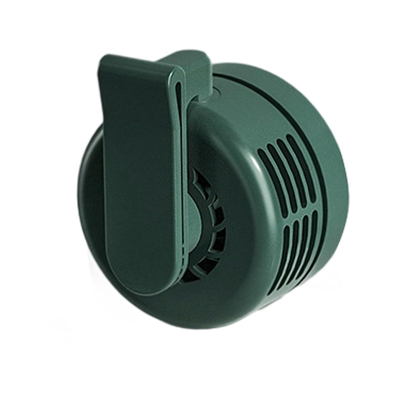 Uqezagpa Green Portable Bladeless Fan Clip On Adjustable 3 Speed Suspended Waist Fan 360 Degree Rotatable Suitable For Outdoor Travel Clip Usb Rechargeable