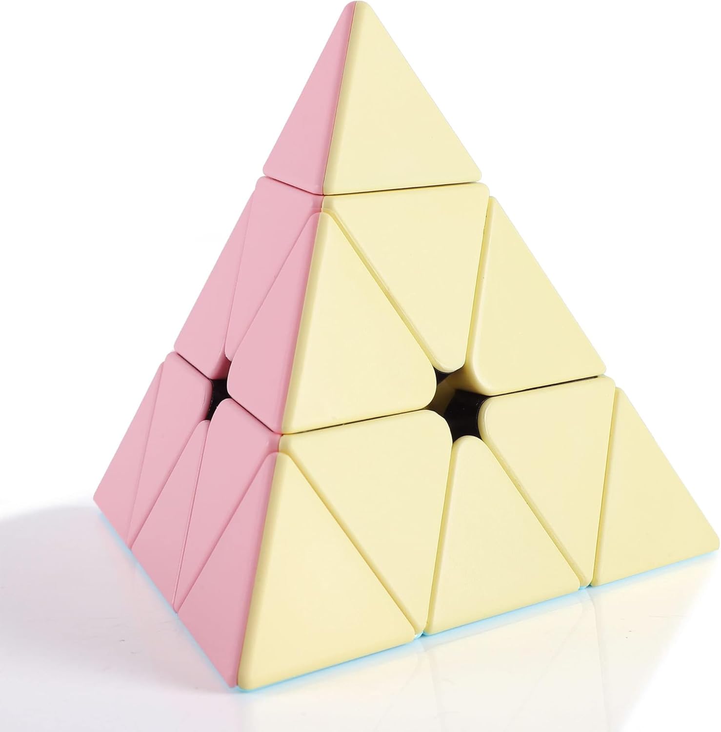 マジックタワー マジックキューブ 三角形 キューブ Magic Cube 魔方 回転スムーズ 立体パズル 脳トレ 変形パズル 旅行 子ども 暇つぶし 特別支援 グッズ 脳活キューブ 頭脳おもちゃ (3x3 マカロン)