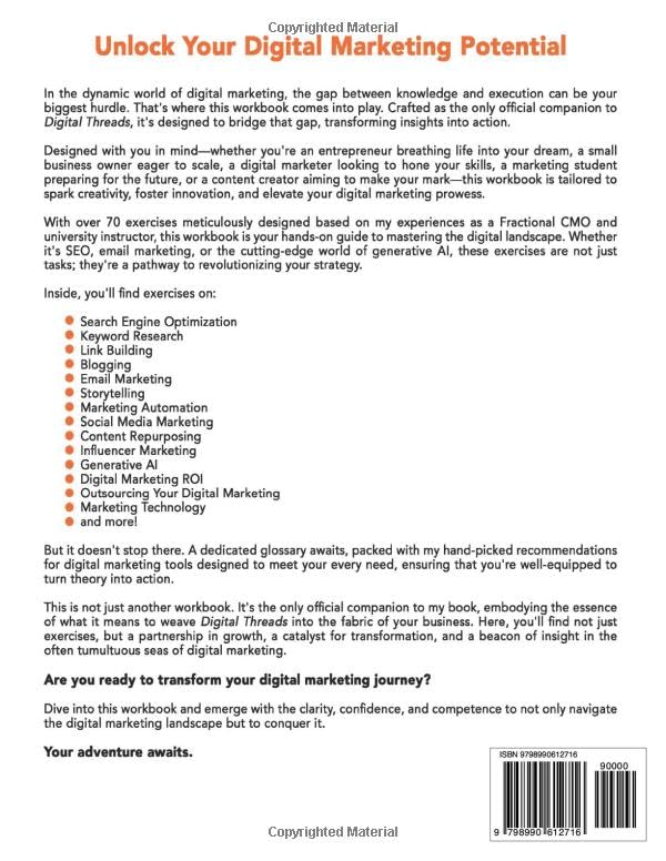 Miniatura 2 de Digital Threads Companion Workbook A Step-by-Step Guide for The Small Business and Entrepreneur Playbook for Digital First Marketing