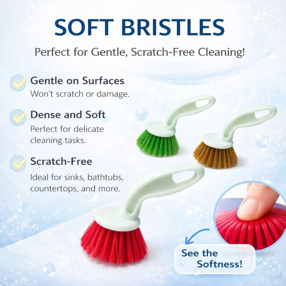 Kitchen Sink Cleaning Brush - 3 Pack -3