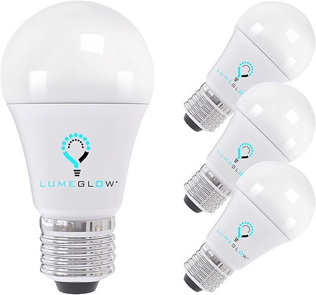 LumeGlow LED E27 Edison Screw Light Bulbs, 9w (60w equivalent), Classic Shape, 5-Year Warranty, Long Life (50,000 Burning Hours). (Warm White (3000K), 3-Pack)