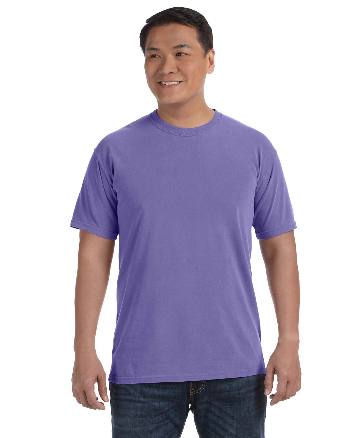 Comfort Ringspun Garment-Dyed T-Shirt, Large, Violet