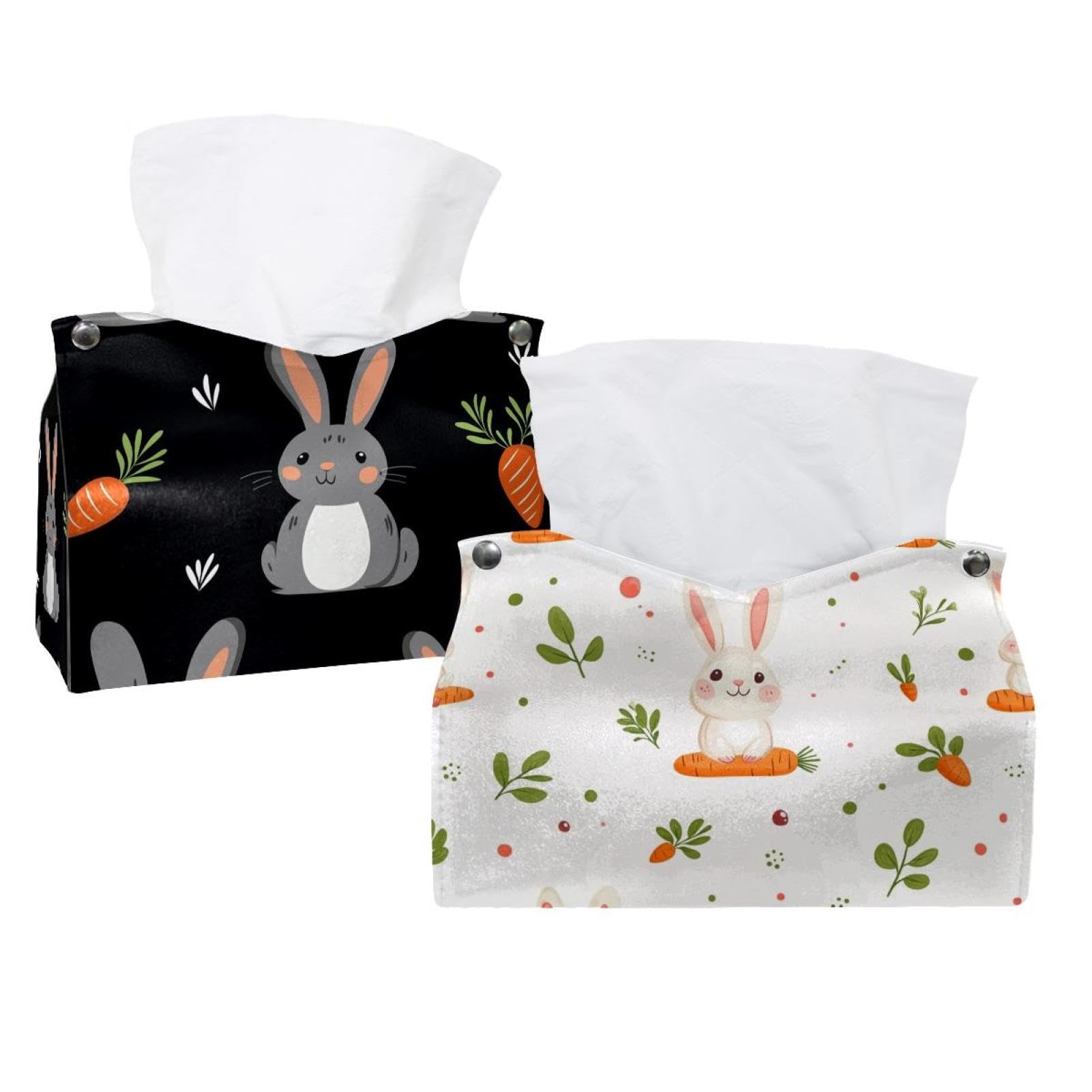 Housse de boîte à mouchoirs lapin de Pâques, cadeau de printemps idéal pour la famille