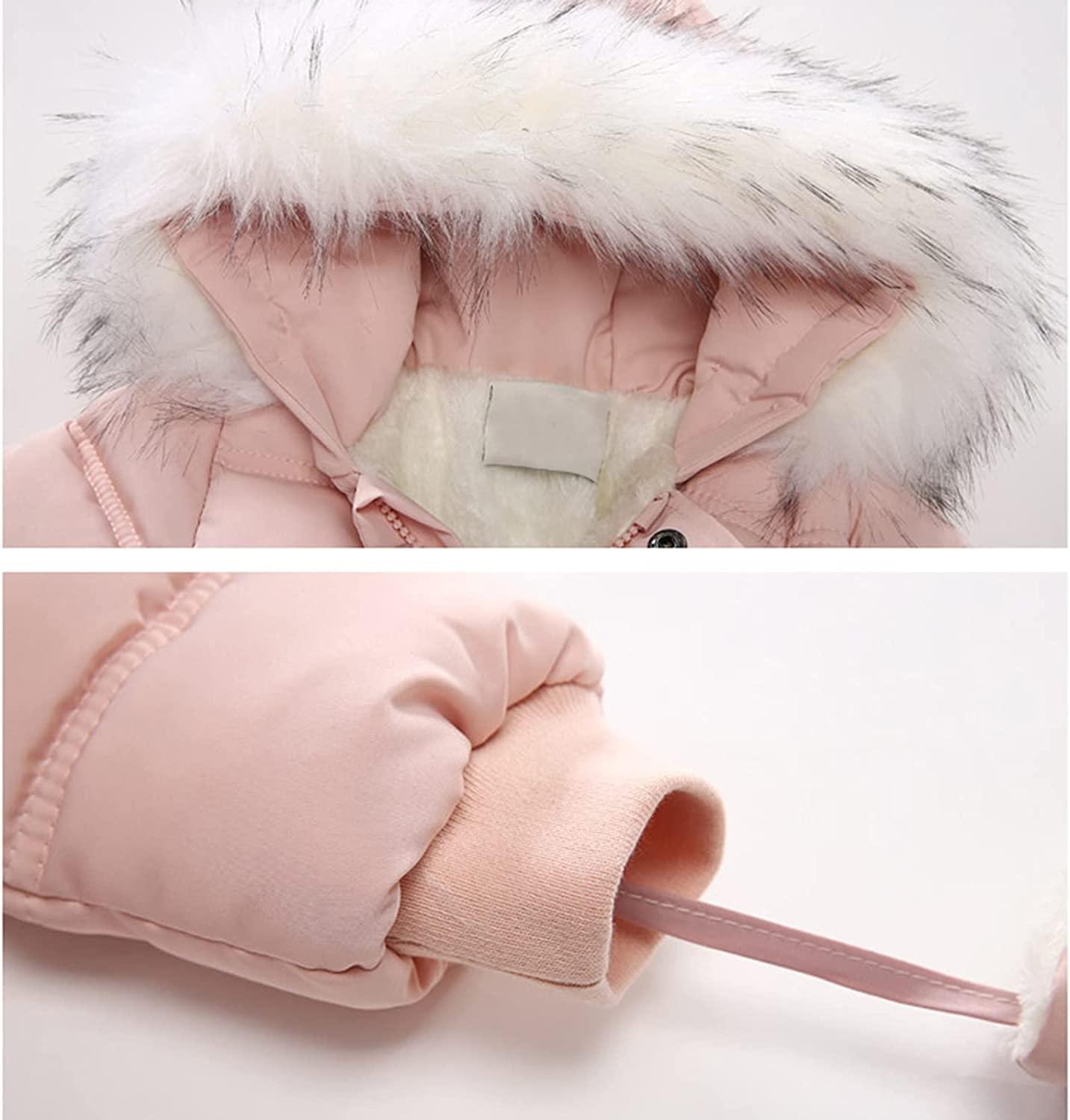 Mädchen Baby Jungen Overall Pullover Jacke Winter verdickter Hoodie Warmer Kapuzenmantel Jacke Overall Schneeanzug Overall verdickte Hose Jungen