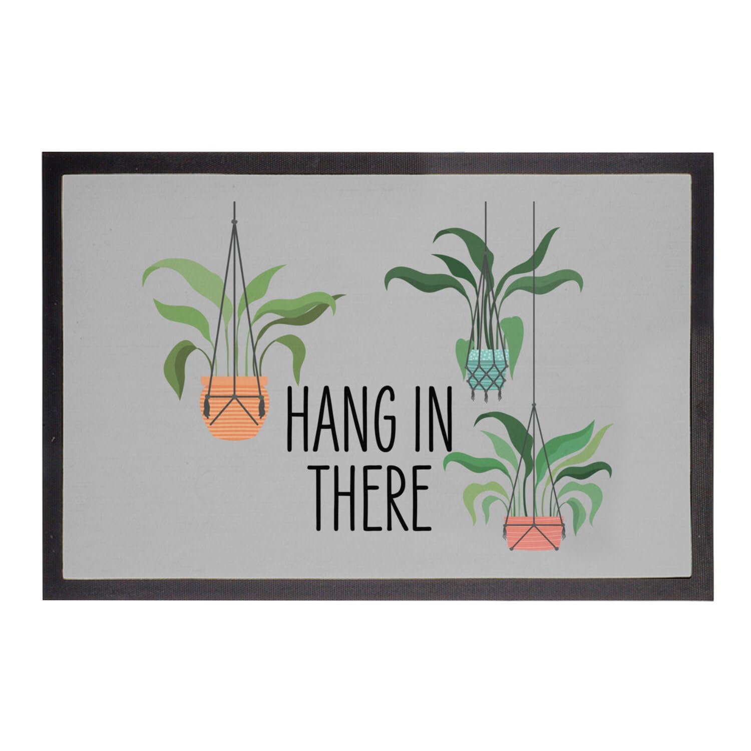 Paillasson gris 60x40 pour stopper la terre du jardinage dans la maison
