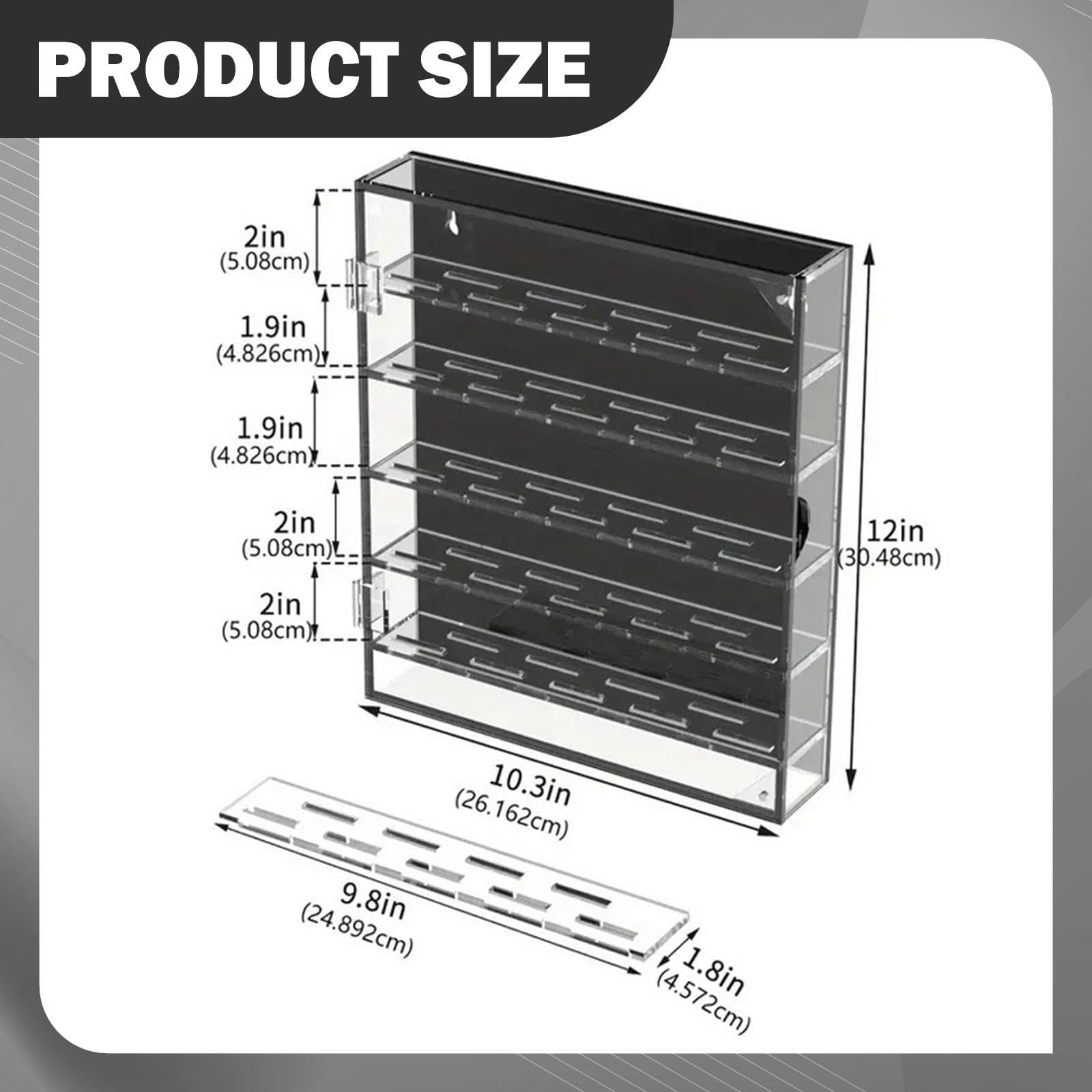 predolo Espositore per Monete da, espositore da Parete Shadow Box, Porta fiches da, Spilla, Oggetti da Collezione per Soggiorno, Nero
