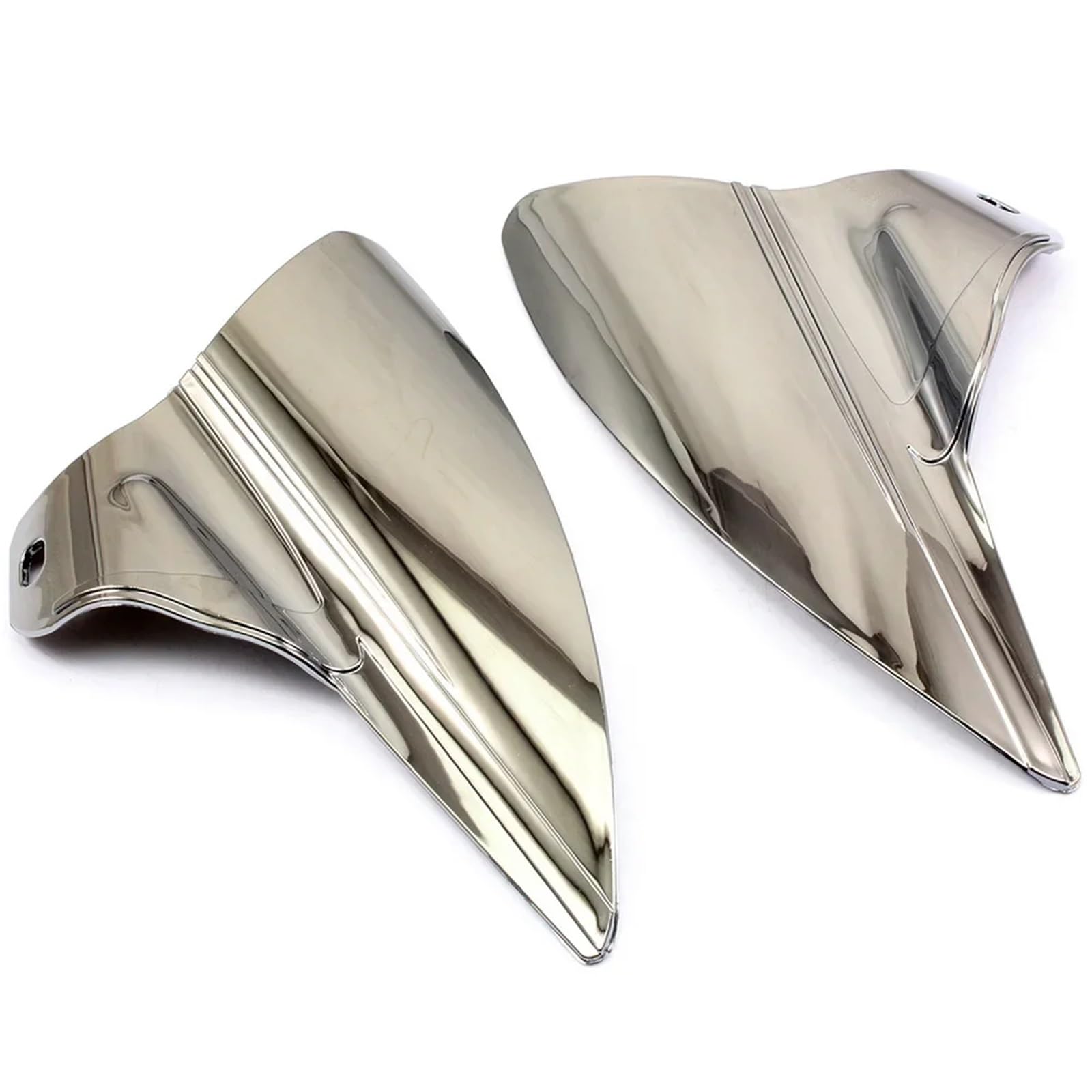 Antiscottatura Marmitta Moto Deflettore di calore e aria riflettente per sella per moto, adatto per Harley Touring Electra Road Street Tri Glide Road King Scudo Termico(Chrome)