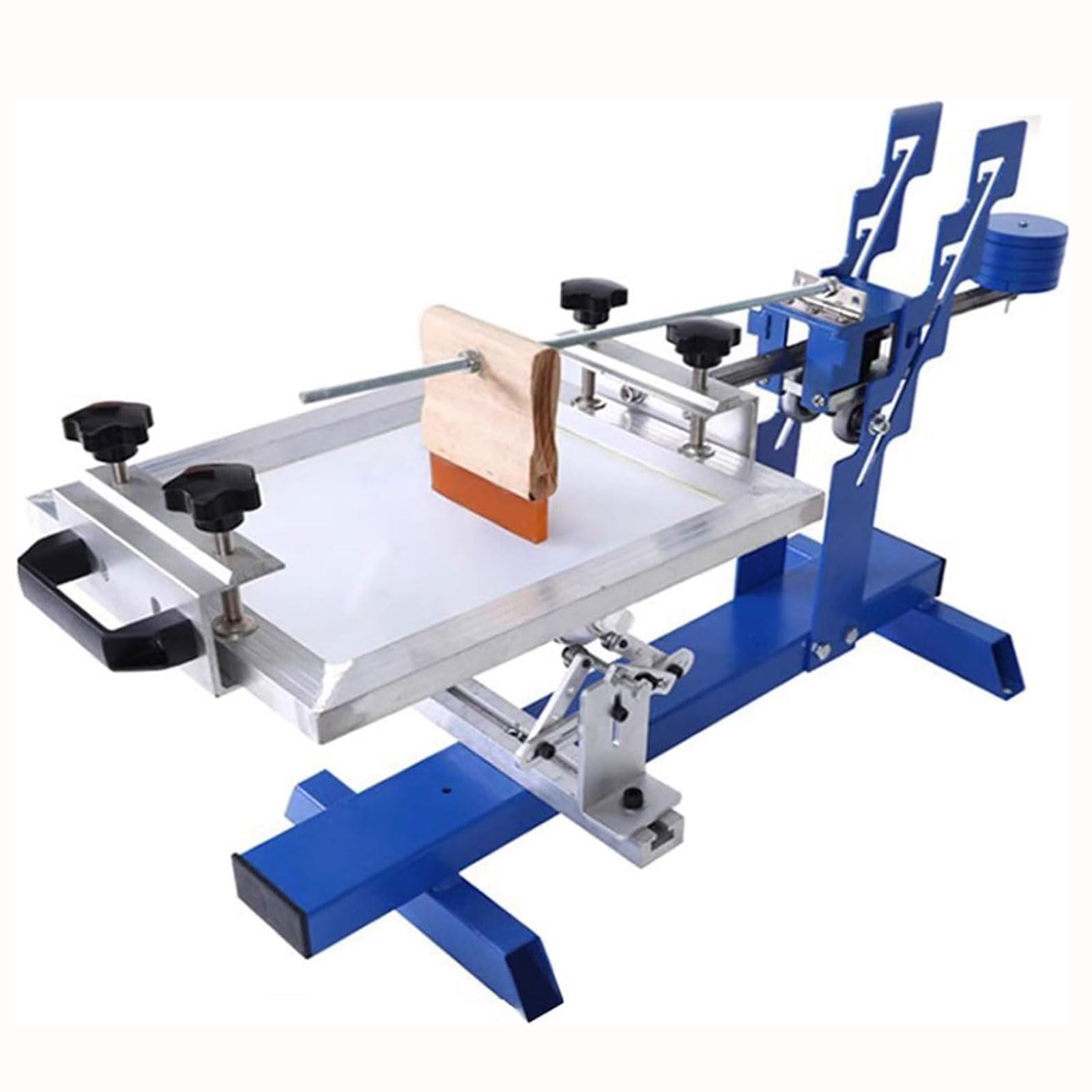 Cylindryczna maszyna do sitodruku, ręczna zakrzywiona drukarka prasowa do maksymalnej powierzchni 20 x 24 cm, idealna do projektów DIY i rzemiosła