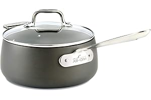 All-Clad HA1 Hard Anodized Nonstick Inner 3 QT Induction Oven Safe 350F Sauce Pan