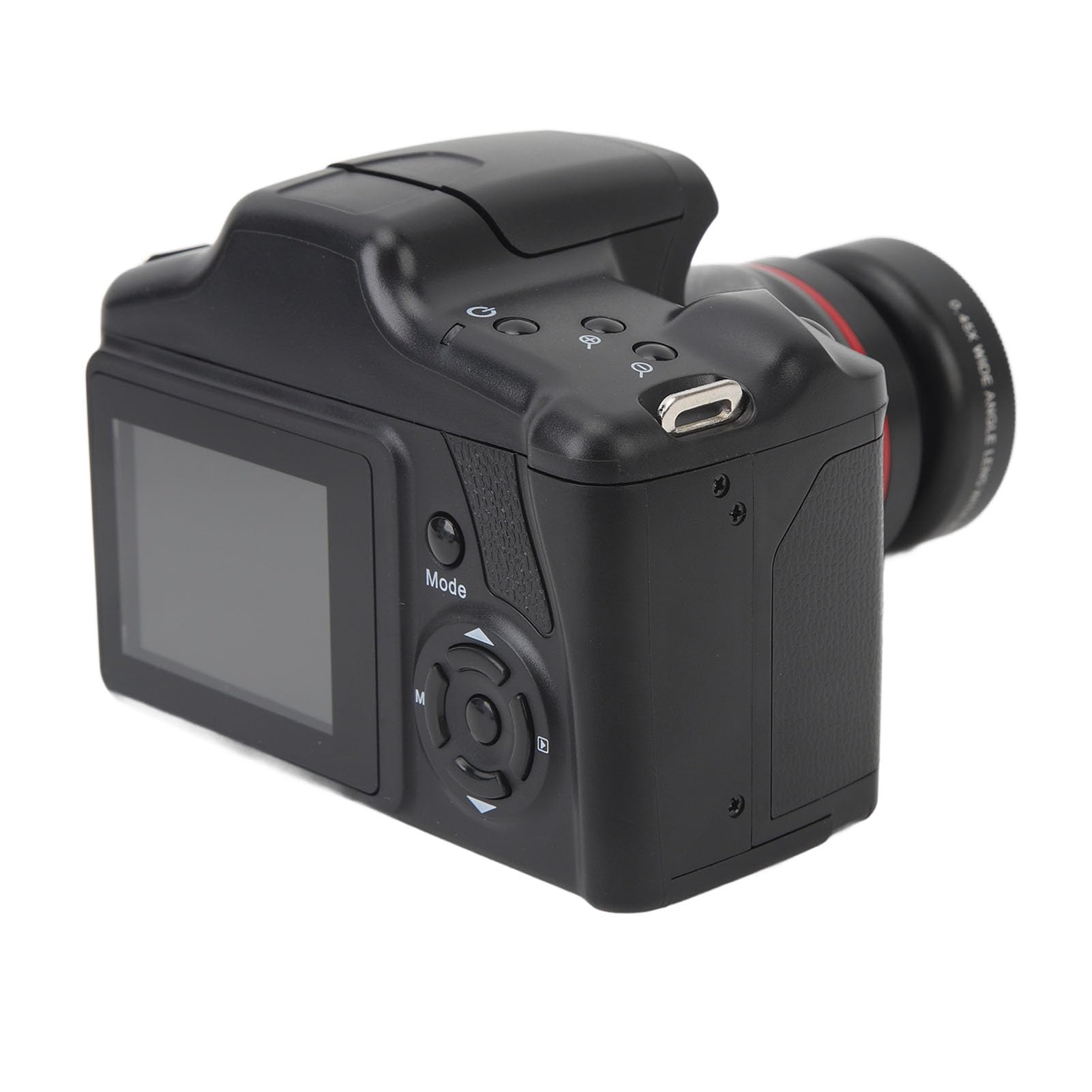 Aparat Cyfrowy, Aparat Kompaktowy FHD 1080P 16 MP, Aparat do Vlogowania Aparat Cyfrowy z 16-krotnym Zoomem Cyfrowym i Obiektywem Makro Szerokokątnym 52 Mm 0,45x, dla