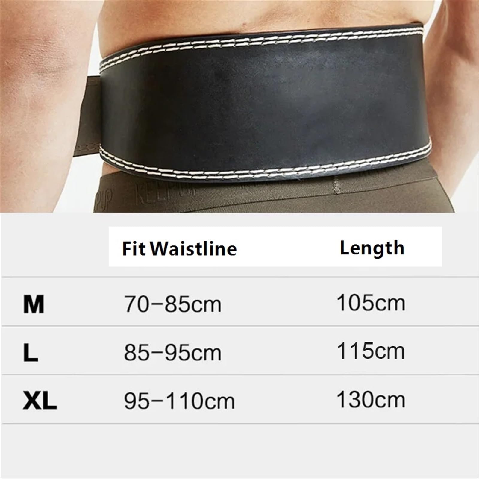 Cintura Fitness for Uomo e Donna, con trazione Dura, Cintura for Sollevamento Pesi in Pelle PU, Protezione for Sollevamento Pesi, Zavorra, Powerlifting