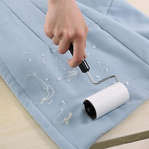 Miniatura 6 de 60 hojas de rodillo adhesivo para pelusas para el cabello, rodillo de eliminación de pelos de mascotas, muebles de gato, perro, sofá, alfombra,