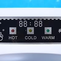 Vista 7 de Top Loading Dispensador de enfriador de agua para encimera con agua caliente y fría, dispensador independiente de enfriador de agua caliente y fría