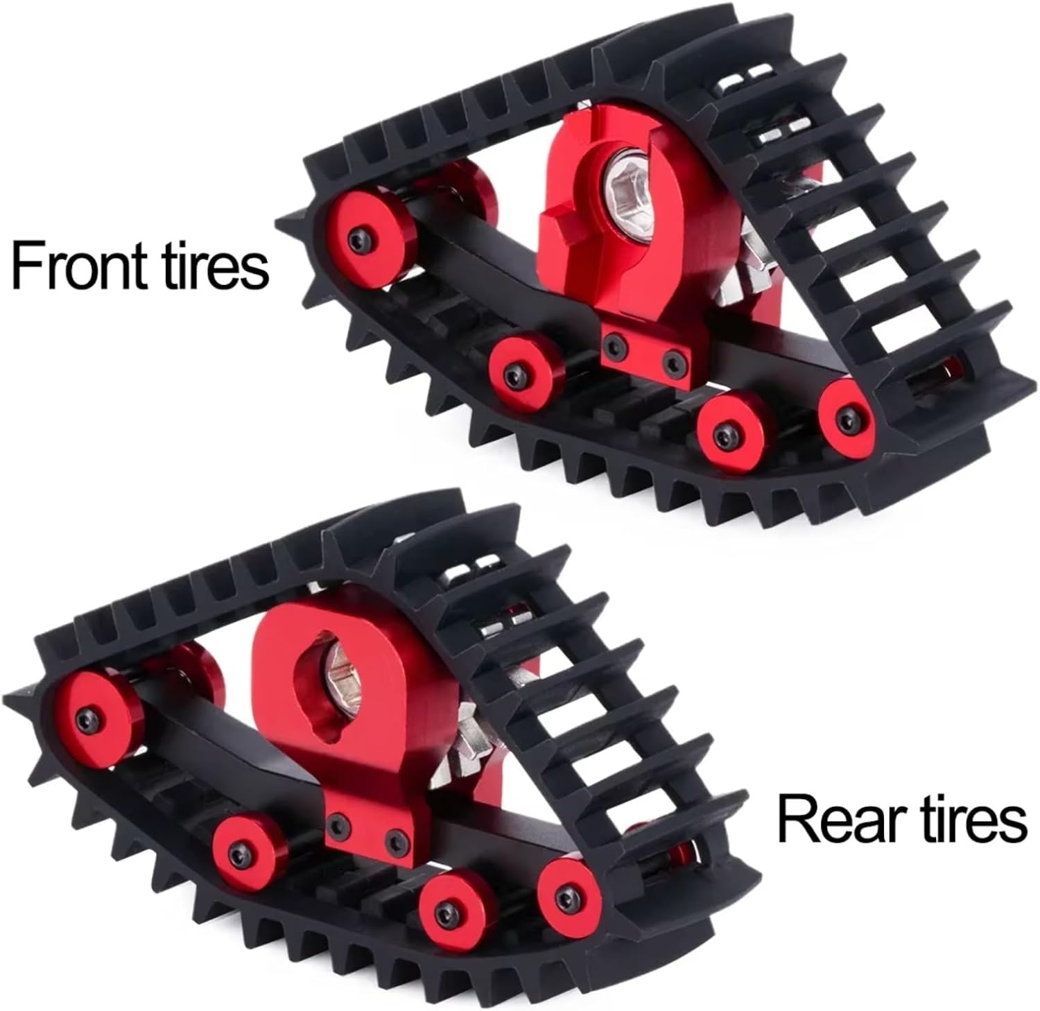 RCカースペアパーツ For TRX-4M 1/18 4個スノータイヤセット カーロードトラックホイール RCクローラーカー サンド