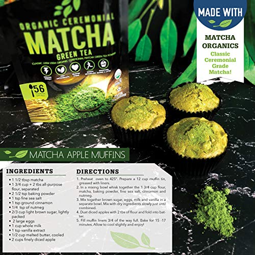 image for Pure Organic Ceremonial Grade Matcha Green Tea Powder Extract – 100%