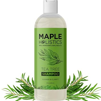 Clarifying Shampoo for Build Up & Oily Hair - Tea Tree Shampoo for Men and Women with Rosemary Essential Oil for Oily Hair and Scalp - Color Safe Vegan Sulfate Silicone & Paraben Free 8 Fl Oz