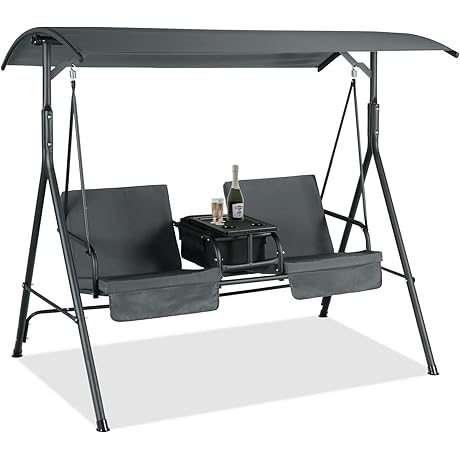 GRAVFORCE Top-Rated 2 Seat Swing Set