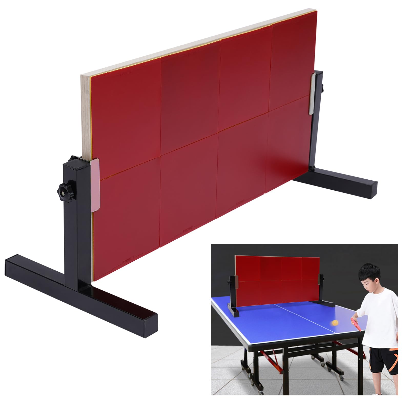 Tavola da ping pong, auto-allenamento, buona resilienza, regolazione dell'inclinazione a 360°, facile da montare