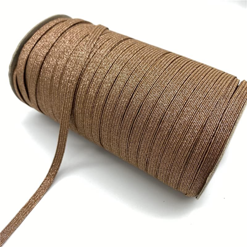 ZEWEZ Elastic Band 5yards 6mm Elastic Ribbon Sewing Elastic Band Rubber Band for Waist Band Stretch Rope Elastic Ribbon Elastic Bands (Color : 25, Length : 1 Roll 135yards)