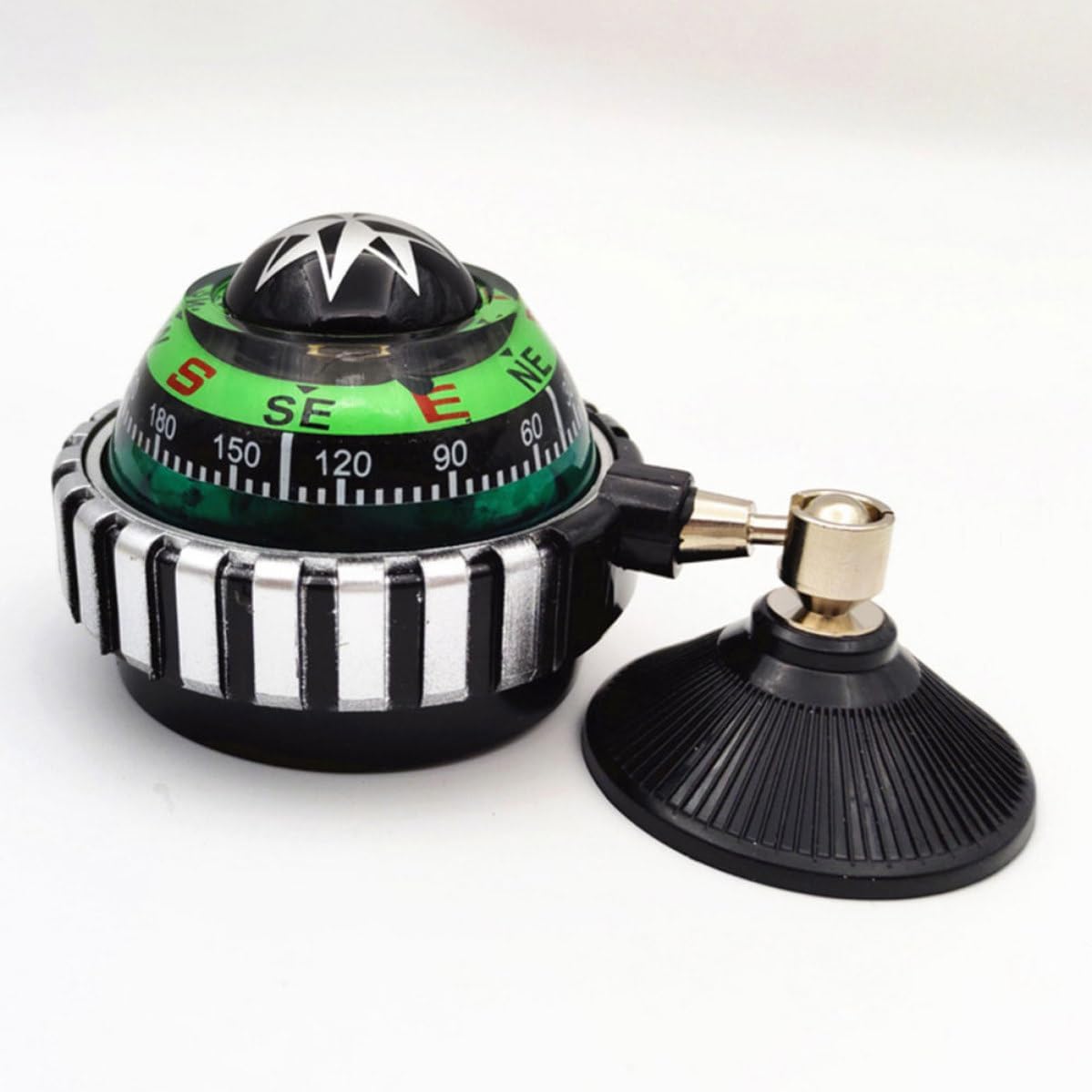 TIDTALEO 2pcs Green Ball Compass for Car and Marine Boat Dash Mount, Abs Material, Resistant to Damage, Won't Fade Over Time, Unique Design for Driving and Home Decoration