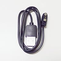 Vista 5 de Cable USB compatible con reloj inteligente C20, cargador magnético de repuesto compatible con reloj militar Tank M1 Pro/C20 C16