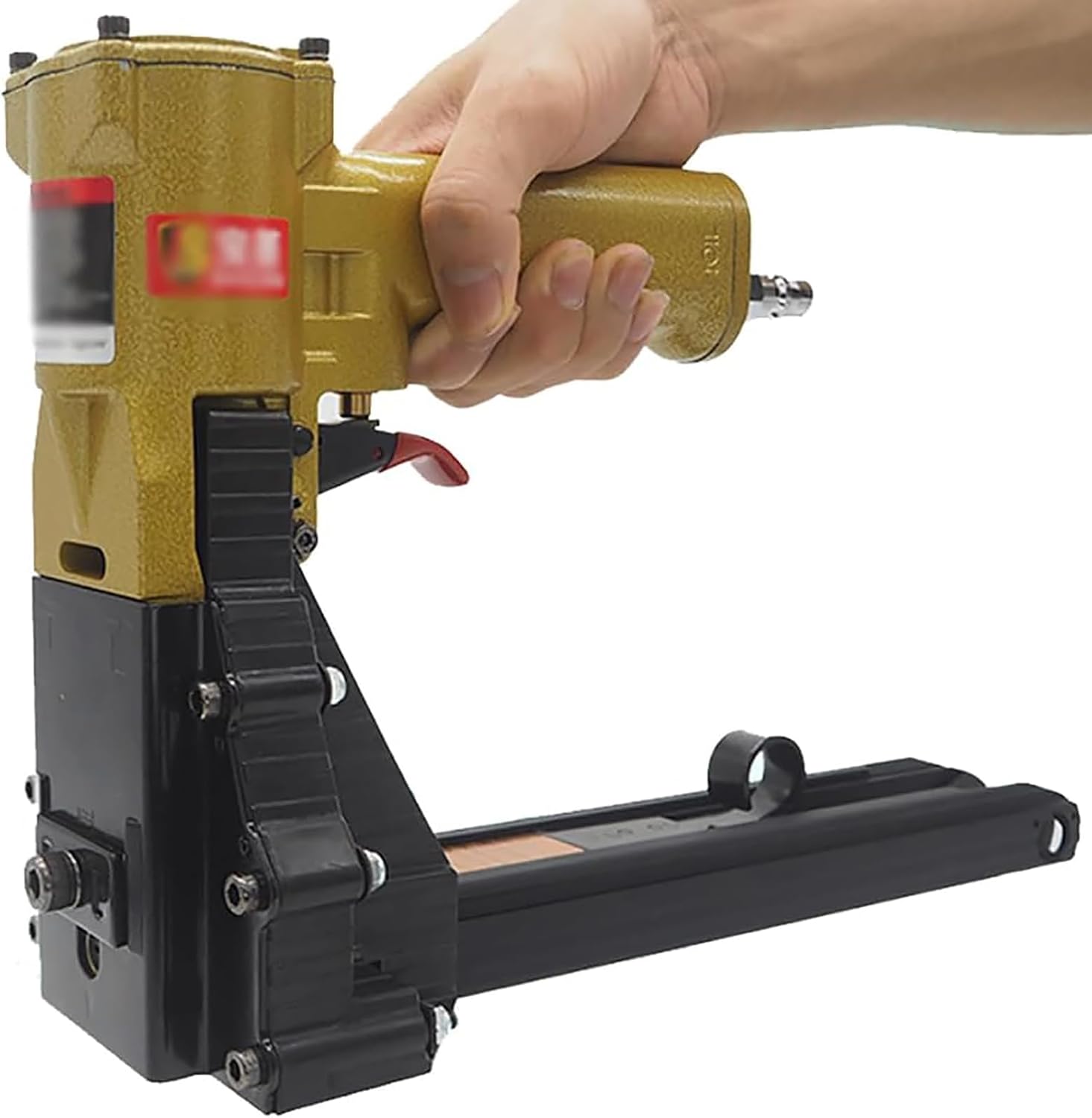 Pneumatic Carton Stapler, Cardboard Box Stapler, for Nail Length 15mm/18mm(Does Not Contain)/Speed Up Work Efficiency