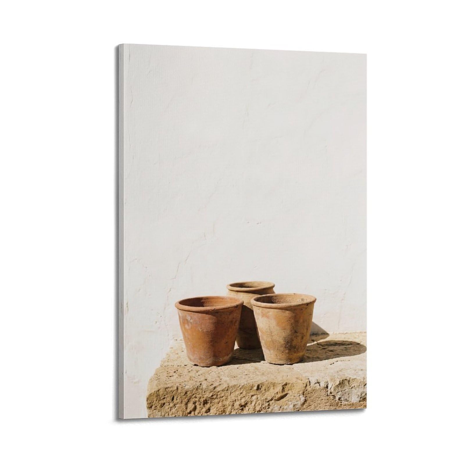 FQNYR Mediterranean Life Photo Vessel Trio Poster Painting Canvas Wall Art Print20x30inch(50x75cm) Frame-style