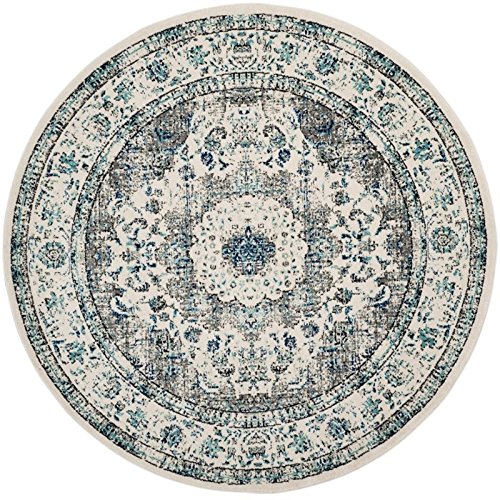 Safavieh Evoke Collection 2'2" X 9' Ivory/Grey Evk220D Shabby Chic Oriental Medallion Non-Shedding Living Room Entryway Foyer Hallway Bedroom Runner Rug #TOP6