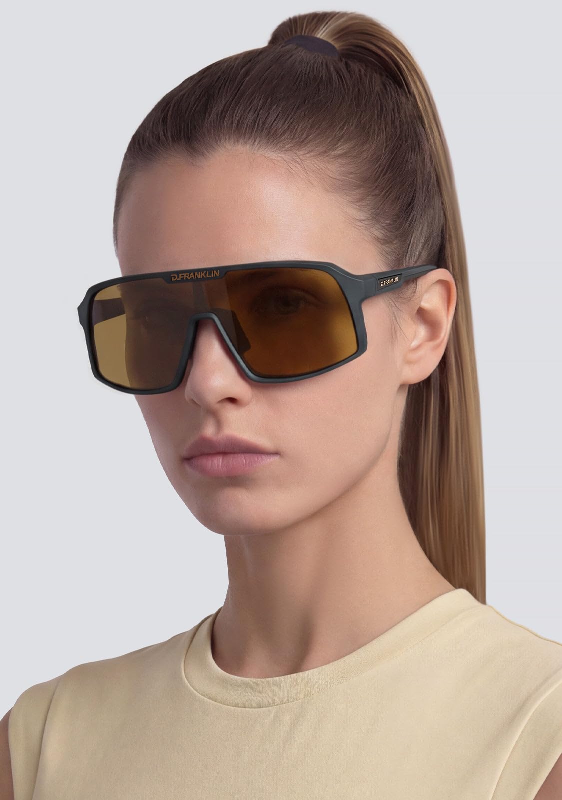 D.Franklin Gafas de sol deportivas - Resistentes y Ligeras - Ideal para actividades al aire libre - Modelo wind - Rectangular - Para Hombre y Mujer - Sunglasses