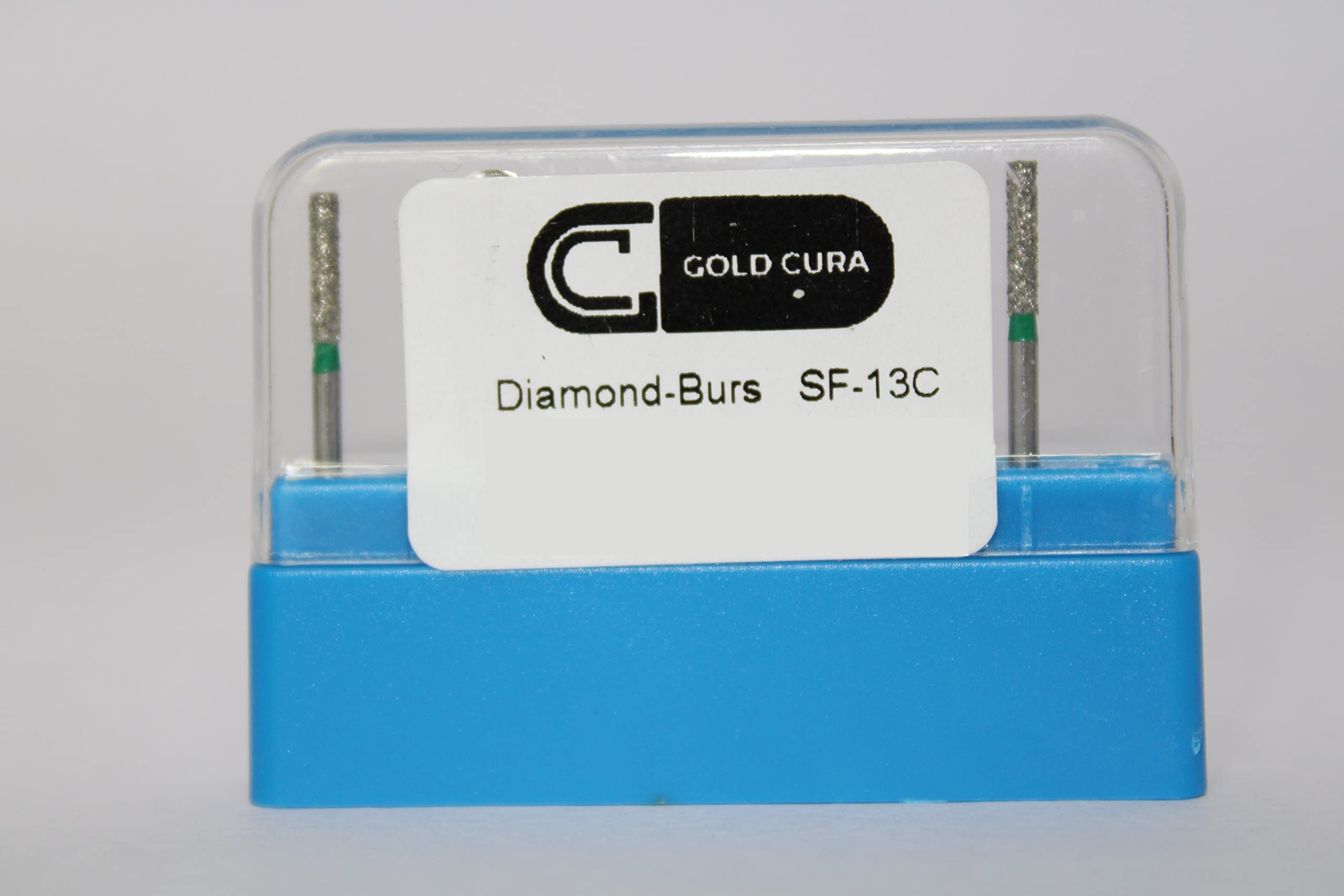 Gold Cura Dental Diamond Bur | Green Coarse Cutting Bur (SF-13C)