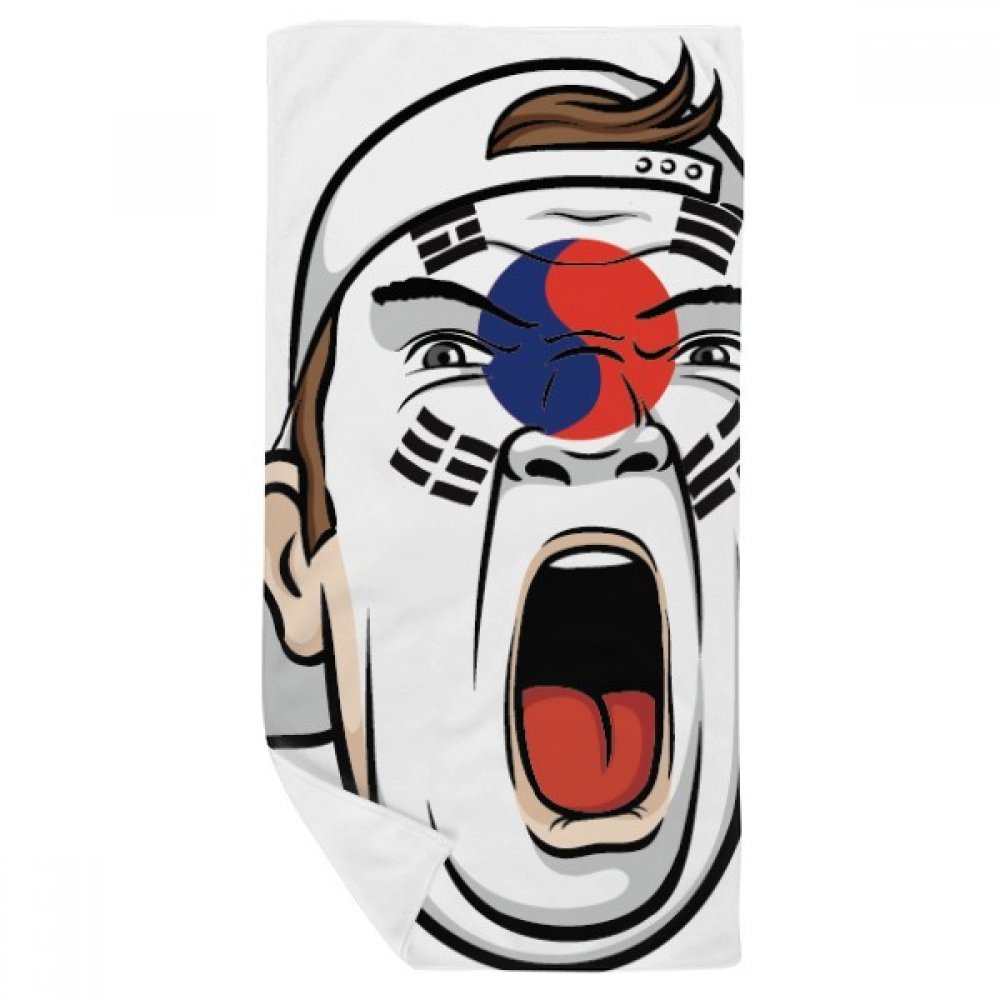 Serviette visage Corée multicolore 35x70cm pour soin et serviette de bain