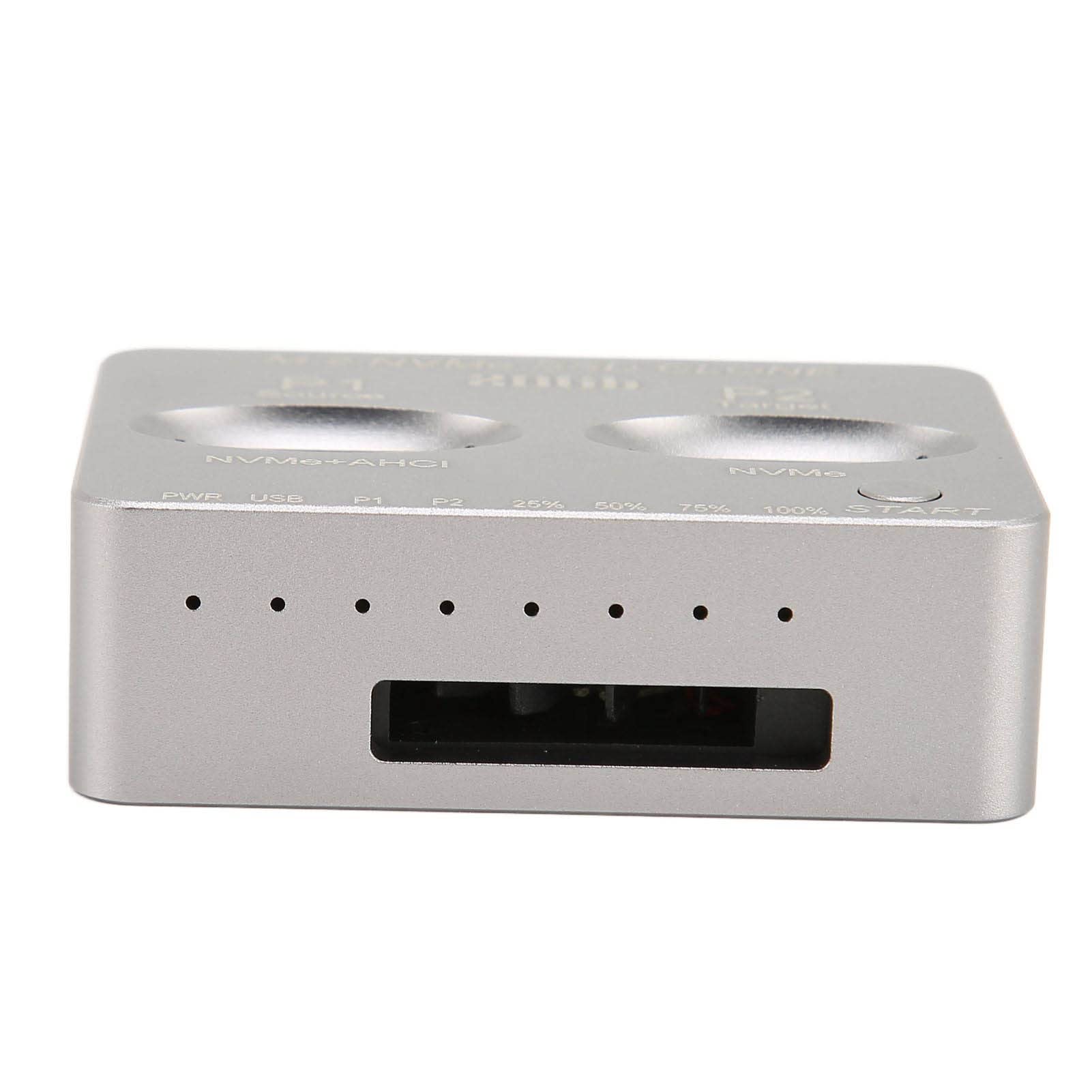 Stacja Dokująca M.2 NVMe SATA, Duplikator Dysków Twardych M.2 Solid State System JMS586U Master, Duplikator Podwójnych Dysków M.2 NVMe/SATA, USB 3.2 TYPE-C Gen2x20 Gb/s.