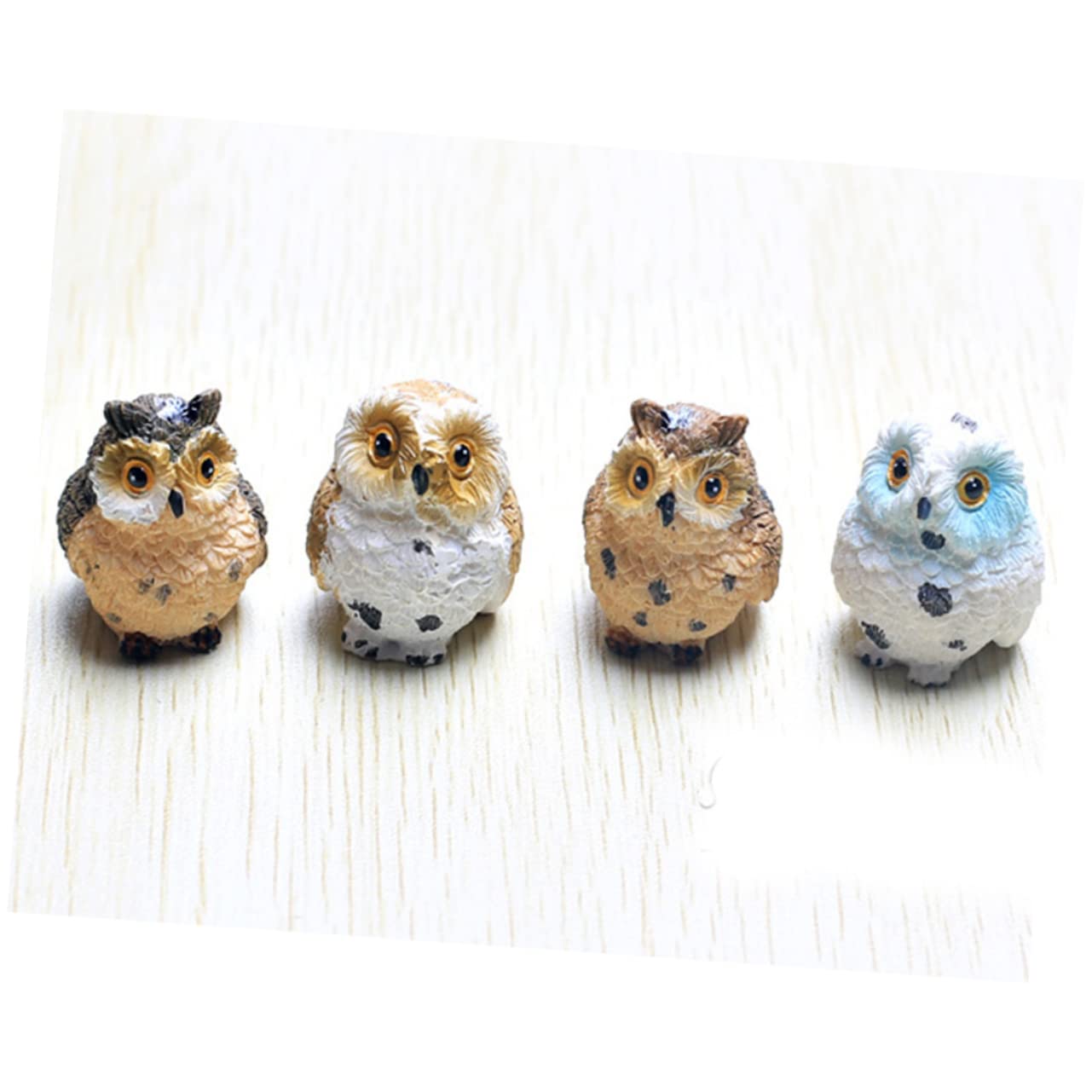 Garneck Lot De 2 Figurines De Décoration D'intérieur En Résine Pour Décoration D'intérieur - Figurines De Hibou En Résine - Décorations Pour Gâteaux