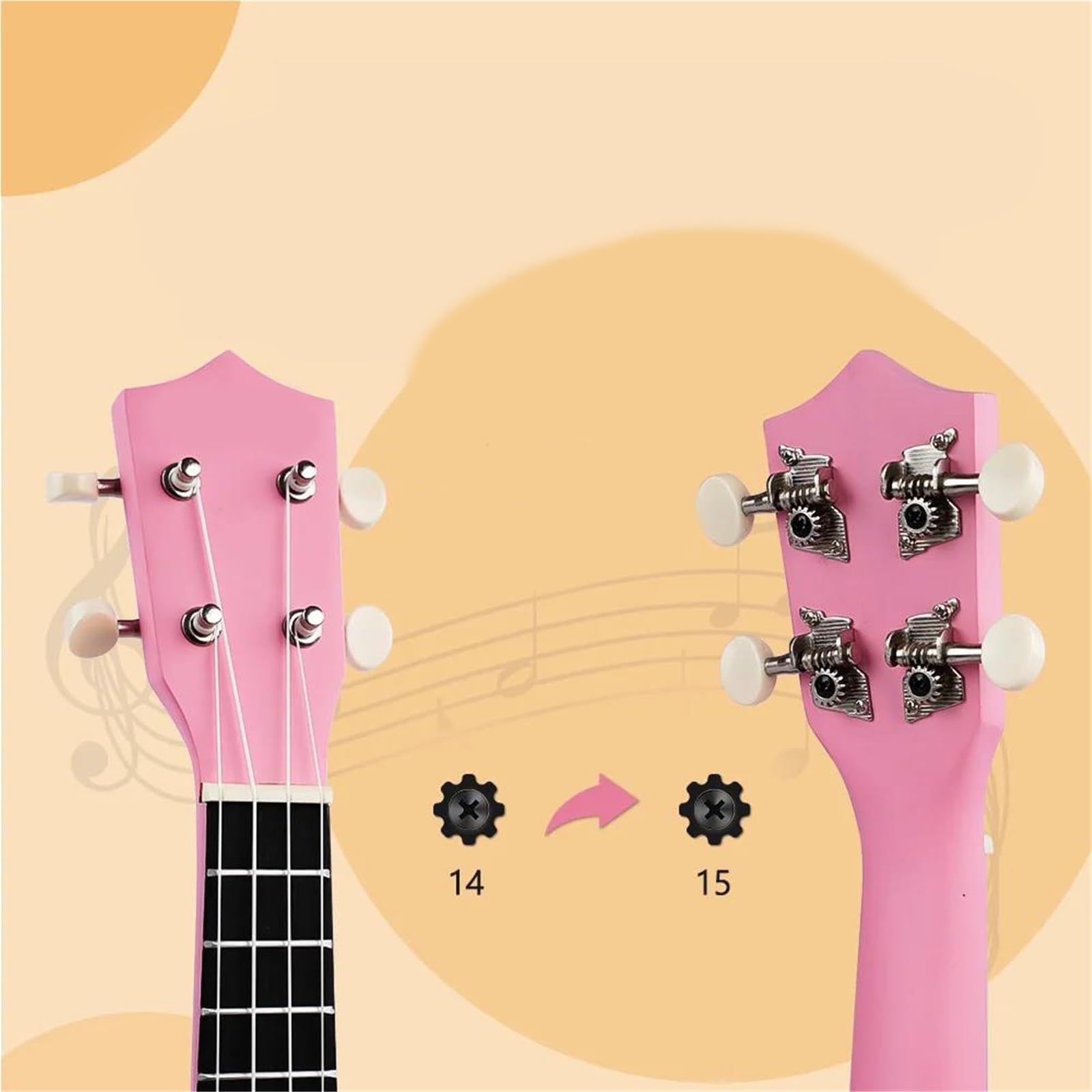 Strumento A Corde Per Ukulele Costruzione In Tiglio Dimensioni 21 Pollici (adatto Per Principianti Adulti) Ukulele