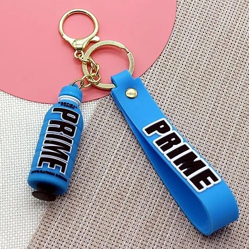 Image of Penny Wise Trendy Prime Drink Keychain | Logan Paul & KSI Design | Hard Silicone,Unbrekable | Travel Essential | Kids Friendly | Comes With Strap & Bag Hook | Single Piece.