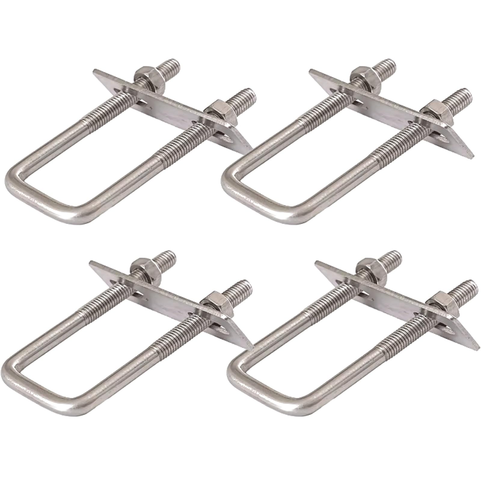 Colliers de serrage ronds en U anti-corrosion filetés M6 pour tubes en extérieur