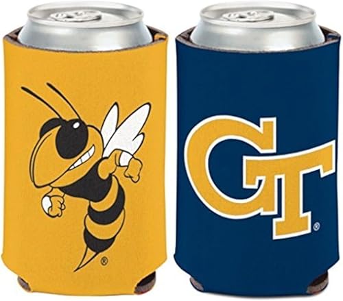 WinCraft NCAA Georgia Tech University Yellowjackets - Enfriador de latas de 12 onzas, 2 caras