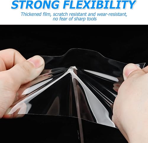 Miniatura 8 de Protectores de entrada de borde de puerta de automóvil, cinta protectora impermeable de fibra de carbono 5D, anticolisión, calcomanía de tira de
