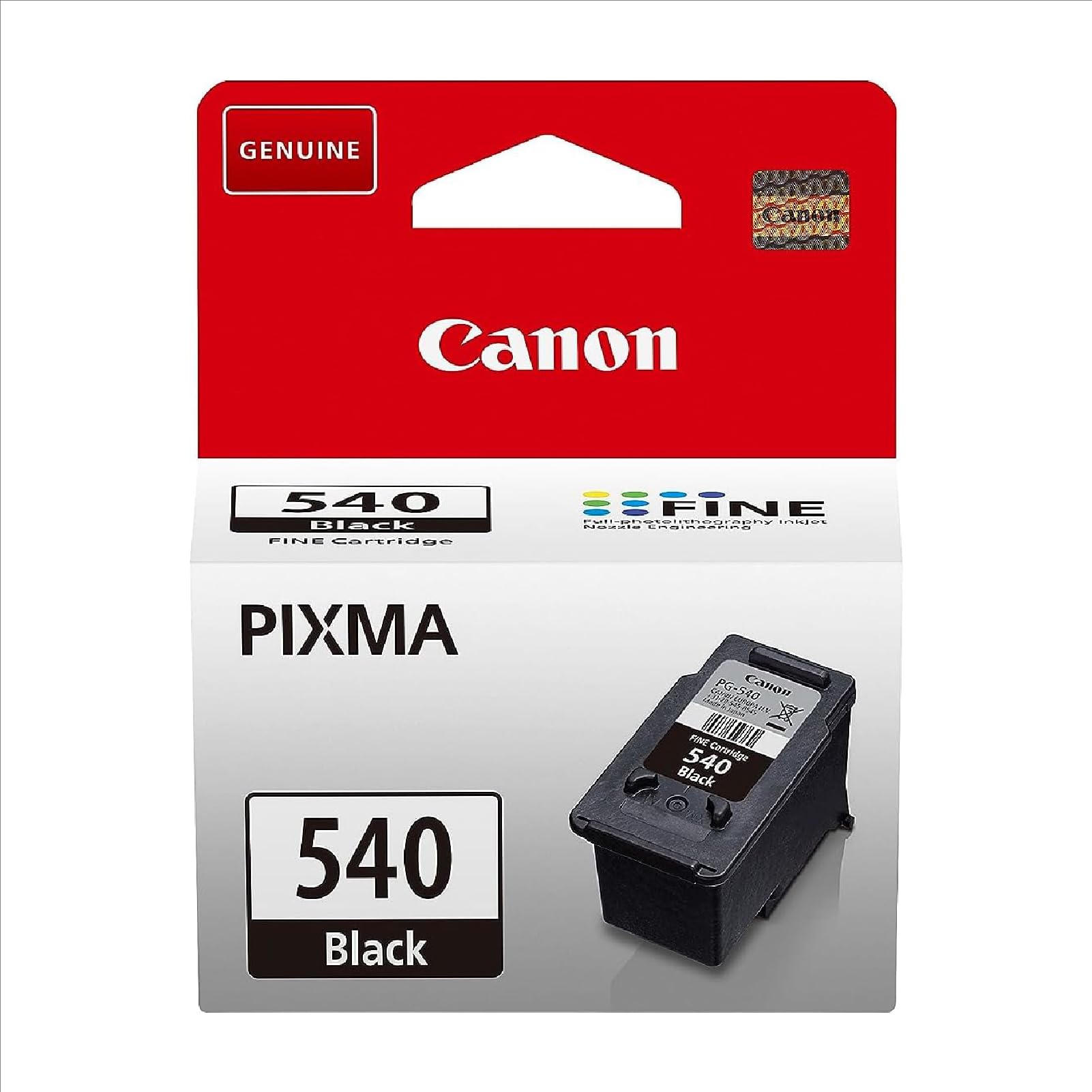Canon Tinte - PG-540 Original Druckerpatrone Schwarz - Druckt bis zu 180 A4-Seiten (1 x Patrone) - Kompatibel PIXMA Druckern