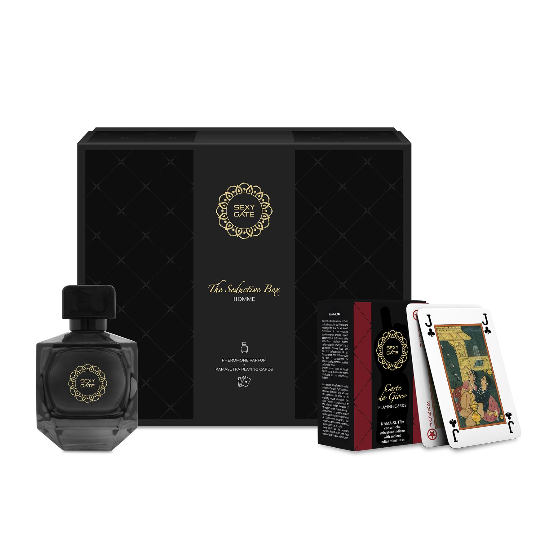 Diamond SEXY GATE POSEIDONE | Profumo 100 ml con Carte Kama, Confezione Uomo con Ferormoni