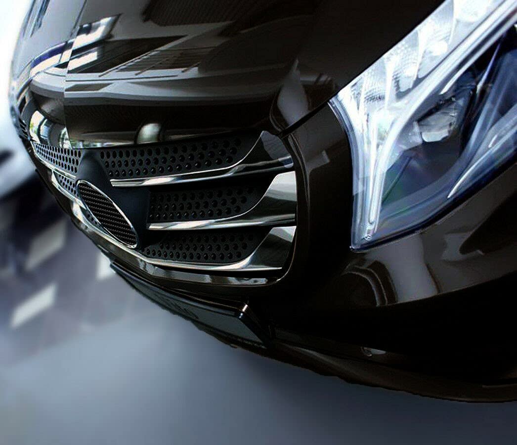 Recambo Roestvrijstalen radiator-grilllijsten chroom voor Mercedes