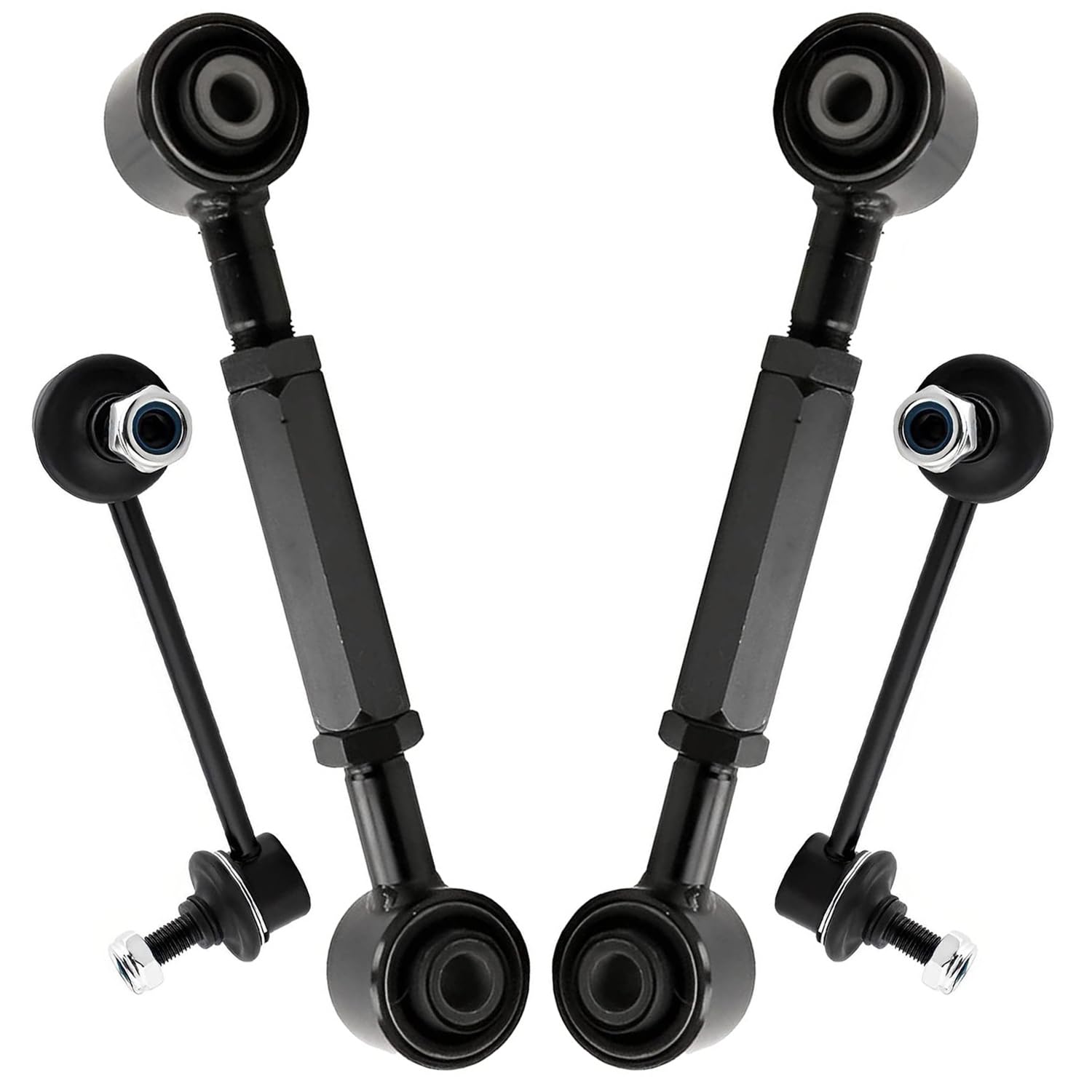 Detroit Axle - Rear Upper Forward Control Arms Assembly Sway Bars