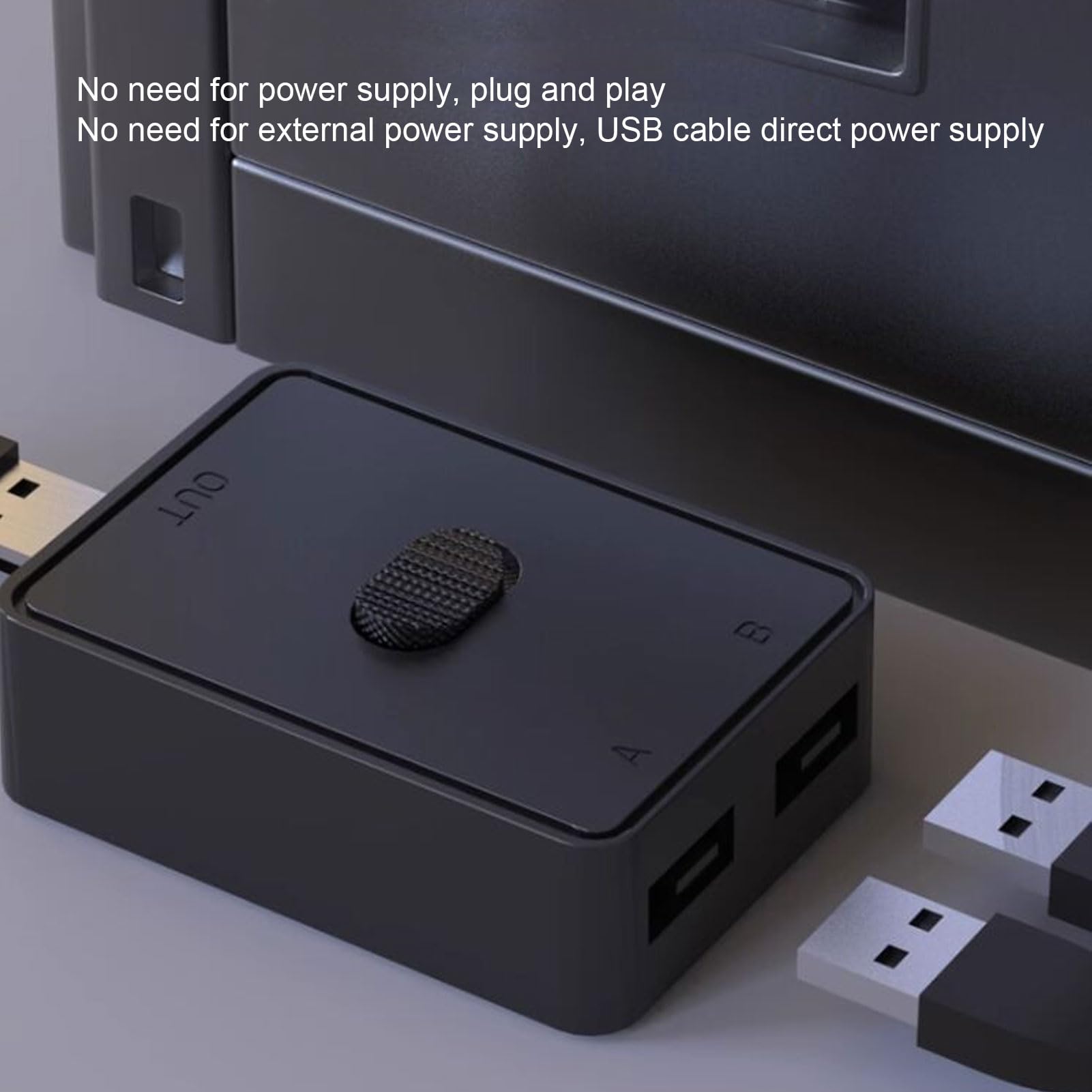 Commutateur USB 1 en 2 Sorties USB 2.0, Sélecteur Bidirectionnel 1 en 2 Sorties ou 2 en 1 Sortie, Commutateur USB pour Imprimante, Scanner, Clavier