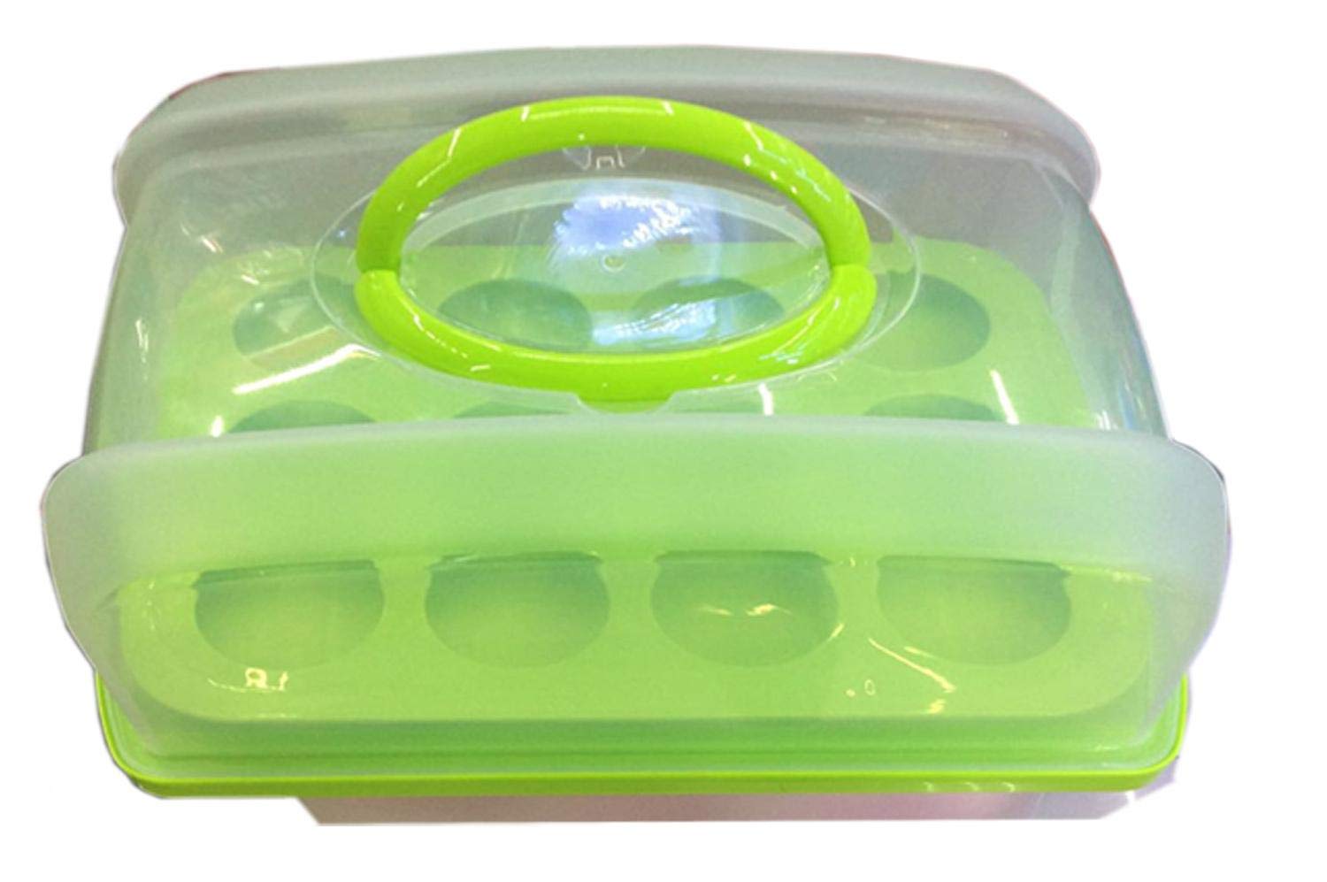 FEELINGS - Travel Cake Box With 12 Pcs Muffin Tray Rectangular