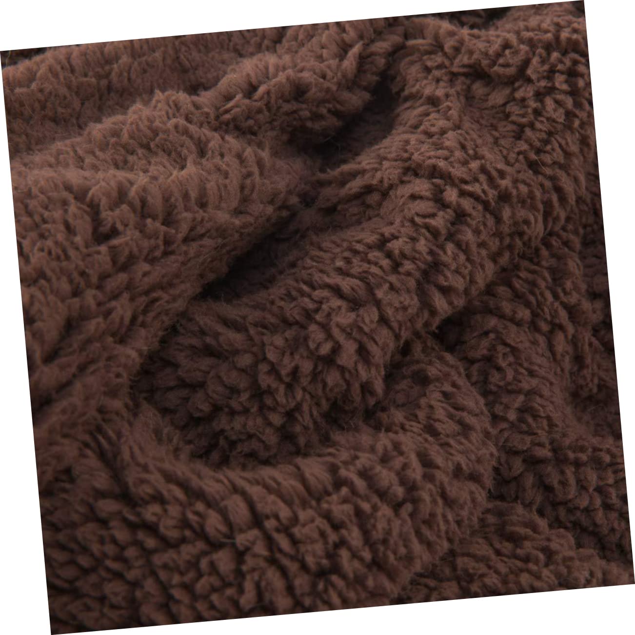 Toddmomy Comfortable Coffee Plush Pet Blanket Super Blanket for Cats and Dogs Sleep Mat for Home and Travel Lightweight and Durable Pet Cushion