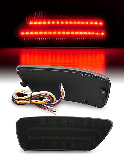 Miniatura 7 de Bestview Luz reflectora de parachoques trasero 4 en 1 compatible con Je-ep Grand Cherokee Compass Patriot Dodge Journey 2011-2021, funciona como luz